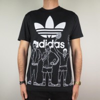 تی شرت آستین کوتاه طرح دار آدیداس  BQ3127 